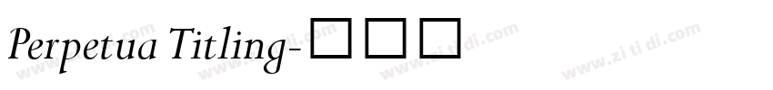 Perpetua Titling字体转换